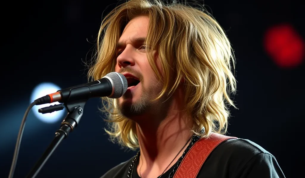 Chanteur cheveux long